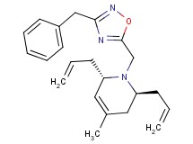 (2S*,6S*)-2,6-diallyl-1-[(3-benzyl-1,2,4-oxadiazol-5-yl)methyl]-4-methyl-1,2,3,6-tetrahydropyridine