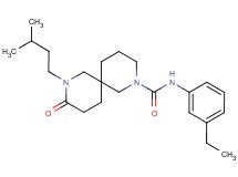 N-(3-ethylphenyl)-8-(3-methylbutyl)-9-oxo-2,8-diazaspiro[5.5]undecane-2-carboxamide