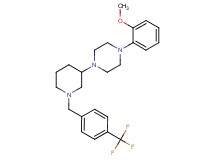 1-(2-methoxyphenyl)-4-{1-[4-(trifluoromethyl)benzyl]-3-piperidinyl}piperazine