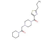 1-(2-oxo-2-piperidin-1-ylethyl)-4-[(2-propyl-1,3-thiazol-4-yl)carbonyl]piperazine