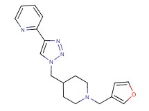 2-(1-{[1-(3-furylmethyl)-4-piperidinyl]methyl}-1H-1,2,3-triazol-4-yl)pyridine trifluoroacetate