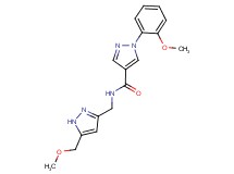 N-{[5-(methoxymethyl)-1H-pyrazol-3-yl]methyl}-1-(2-methoxyphenyl)-1H-pyrazole-4-carboxamide
