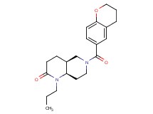 (4aS*,8aR*)-6-(3,4-dihydro-2H-chromen-6-ylcarbonyl)-1-propyloctahydro-1,6-naphthyridin-2(1H)-one