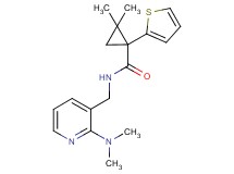 N-{[2-(dimethylamino)pyridin-3-yl]methyl}-2,2-dimethyl-1-(2-thienyl)cyclopropanecarboxamide