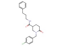 1-(4-chlorobenzyl)-6-oxo-N-(3-phenylpropyl)-3-piperidinecarboxamide