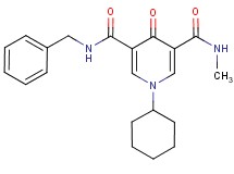 N-benzyl-1-cyclohexyl-N'-methyl-4-oxo-1,4-dihydro-3,5-pyridinedicarboxamide