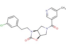(3aS*,6aR*)-3-[2-(3-chlorophenyl)ethyl]-5-[(5-methylpyridin-3-yl)carbonyl]hexahydro-2H-pyrrolo[3,4-d][1,3]oxazol-2-one