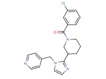 4-({2-[1-(3-chlorobenzoyl)piperidin-3-yl]-1H-imidazol-1-yl}methyl)pyridine