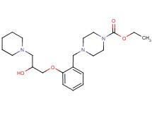 ethyl 4-{2-[2-hydroxy-3-(1-piperidinyl)propoxy]benzyl}-1-piperazinecarboxylate