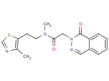 N-methyl-N-[2-(4-methyl-1,3-thiazol-5-yl)ethyl]-2-(1-oxophthalazin-2(1H)-yl)acetamide
