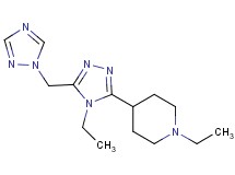 1-ethyl-4-[4-ethyl-5-(1H-1,2,4-triazol-1-ylmethyl)-4H-1,2,4-triazol-3-yl]piperidine