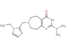 2-(dimethylamino)-7-[(1-ethyl-1H-imidazol-2-yl)methyl]-3,5,6,7,8,9-hexahydro-4H-pyrimido[4,5-d]azepin-4-one