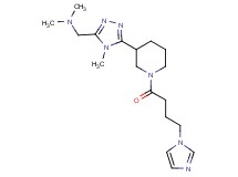 1-(5-{1-[4-(1H-imidazol-1-yl)butanoyl]piperidin-3-yl}-4-methyl-4H-1,2,4-triazol-3-yl)-N,N-dimethylmethanamine