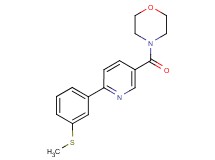 4-({6-[3-(methylthio)phenyl]pyridin-3-yl}carbonyl)morpholine