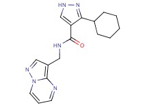3-cyclohexyl-N-(pyrazolo[1,5-a]pyrimidin-3-ylmethyl)-1H-pyrazole-4-carboxamide