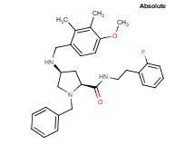 (4S)-1-benzyl-N-[2-(2-fluorophenyl)ethyl]-4-[(4-methoxy-2,3-dimethylbenzyl)amino]-L-prolinamide