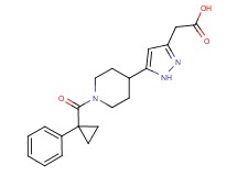 (5-{1-[(1-phenylcyclopropyl)carbonyl]piperidin-4-yl}-1H-pyrazol-3-yl)acetic acid