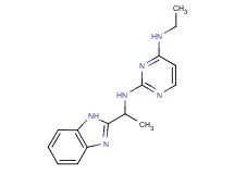 N~2~-[1-(1H-benzimidazol-2-yl)ethyl]-N~4~-ethylpyrimidine-2,4-diamine