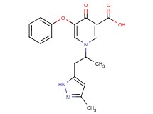 1-[1-methyl-2-(3-methyl-1H-pyrazol-5-yl)ethyl]-4-oxo-5-phenoxy-1,4-dihydropyridine-3-carboxylic acid