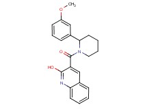 3-{[2-(3-methoxyphenyl)-1-piperidinyl]carbonyl}-2-quinolinol