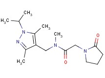 N-[(1-isopropyl-3,5-dimethyl-1H-pyrazol-4-yl)methyl]-N-methyl-2-(2-oxopyrrolidin-1-yl)acetamide