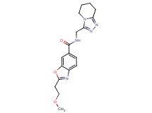 2-(2-methoxyethyl)-N-(5,6,7,8-tetrahydro[1,2,4]triazolo[4,3-a]pyridin-3-ylmethyl)-1,3-benzoxazole-6-carboxamide
