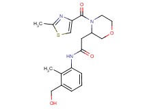 N-[3-(hydroxymethyl)-2-methylphenyl]-2-{4-[(2-methyl-1,3-thiazol-4-yl)carbonyl]-3-morpholinyl}acetamide