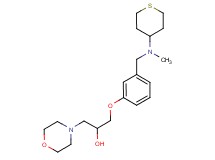 1-(3-{[methyl(tetrahydro-2H-thiopyran-4-yl)amino]methyl}phenoxy)-3-morpholin-4-ylpropan-2-ol