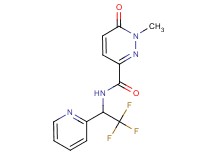1-methyl-6-oxo-N-(2,2,2-trifluoro-1-pyridin-2-ylethyl)-1,6-dihydropyridazine-3-carboxamide