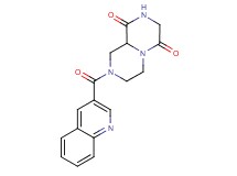 8-(quinolin-3-ylcarbonyl)tetrahydro-2H-pyrazino[1,2-a]pyrazine-1,4(3H,6H)-dione