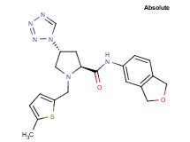 (4R)-N-(1,3-dihydro-2-benzofuran-5-yl)-1-[(5-methyl-2-thienyl)methyl]-4-(1H-tetrazol-1-yl)-L-prolinamide