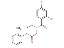 4-(2-chloro-4-fluorobenzoyl)-1-(2-methylphenyl)-2-piperazinone