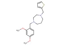 1-(2,4-dimethoxybenzyl)-4-(2-thienylmethyl)-1,4-diazepane