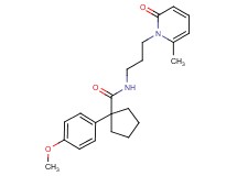 1-(4-methoxyphenyl)-N-[3-(6-methyl-2-oxopyridin-1(2H)-yl)propyl]cyclopentanecarboxamide