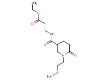 ethyl N-{[1-(2-methoxyethyl)-6-oxo-3-piperidinyl]carbonyl}-beta-alaninate