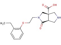 rel-(3aS,6aS)-2-[2-(2-ethylphenoxy)ethyl]-1-oxohexahydropyrrolo[3,4-c]pyrrole-3a(1H)-carboxylic acid hydrochloride