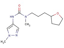 N-methyl-N'-(1-methyl-1H-pyrazol-4-yl)-N-[3-(tetrahydrofuran-2-yl)propyl]urea