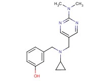 3-[(cyclopropyl{[2-(dimethylamino)pyrimidin-5-yl]methyl}amino)methyl]phenol