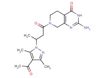 7-[3-(4-acetyl-3,5-dimethyl-1H-pyrazol-1-yl)butanoyl]-2-amino-5,6,7,8-tetrahydropyrido[3,4-d]pyrimidin-4(3H)-one