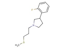 3-(2-fluorophenyl)-1-[3-(methylthio)propyl]pyrrolidine