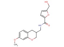 5-(hydroxymethyl)-N-[(7-methoxy-3,4-dihydro-2H-chromen-3-yl)methyl]-2-furamide