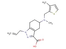 1-allyl-5-{methyl[(3-methyl-2-thienyl)methyl]amino}-4,5,6,7-tetrahydro-1H-indazole-3-carboxylic acid