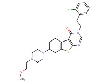 3-[2-(2-chlorophenyl)ethyl]-7-[4-(2-methoxyethyl)-1-piperazinyl]-5,6,7,8-tetrahydro[1]benzothieno[2,3-d]pyrimidin-4(3H)-one