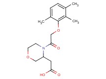{4-[(2,3,6-trimethylphenoxy)acetyl]morpholin-3-yl}acetic acid