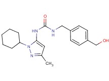 N-(1-cyclohexyl-3-methyl-1H-pyrazol-5-yl)-N'-[4-(hydroxymethyl)benzyl]urea