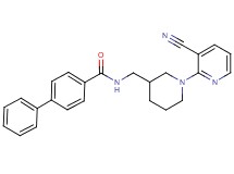 N-{[1-(3-cyanopyridin-2-yl)piperidin-3-yl]methyl}biphenyl-4-carboxamide