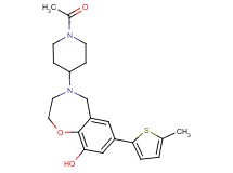 4-(1-acetylpiperidin-4-yl)-7-(5-methyl-2-thienyl)-2,3,4,5-tetrahydro-1,4-benzoxazepin-9-ol