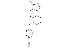 4-({2-[2-(2-oxo-1-pyrrolidinyl)ethyl]-1-piperidinyl}methyl)benzonitrile