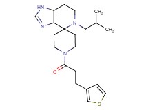 5-isobutyl-1'-[3-(3-thienyl)propanoyl]-1,5,6,7-tetrahydrospiro[imidazo[4,5-c]pyridine-4,4'-piperidine]