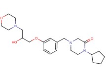 1-cyclopentyl-4-{3-[2-hydroxy-3-(4-morpholinyl)propoxy]benzyl}-2-piperazinone